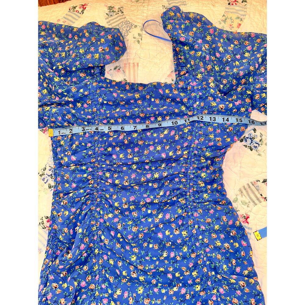 MABLE RUCHED FLORAL BODYCON DRESS S - Picture 8 of 9